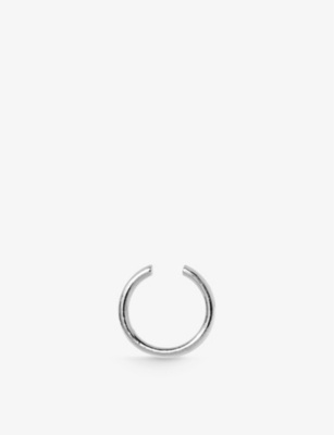Maria Black Womens Twin Medium Rhodium-plated Recycled Sterling-silver Ear Cuff In Silver