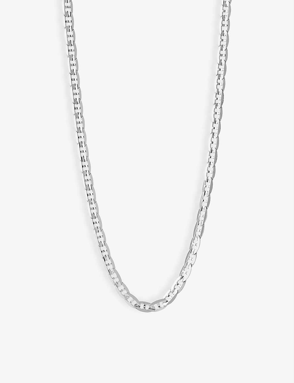 Maria Black Womens Silver Hp Carlo Sterling-silver Chain Necklace