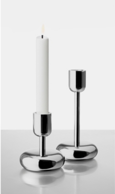 IITTALA: Nappula steel candle holder 10.7cm
