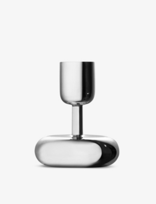 IITTALA: Nappula steel candle holder 10.7cm
