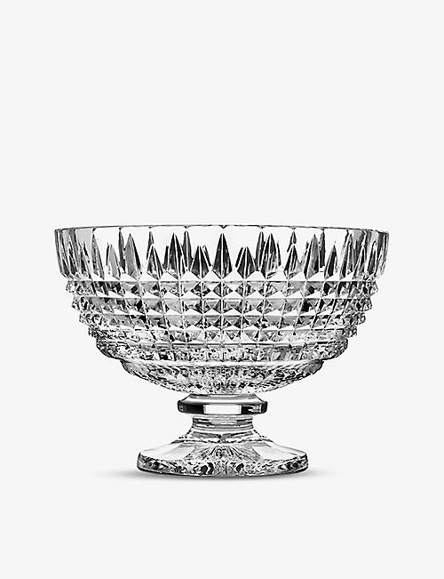 WATERFORD: Lismore Diamond stemmed crystal bowl