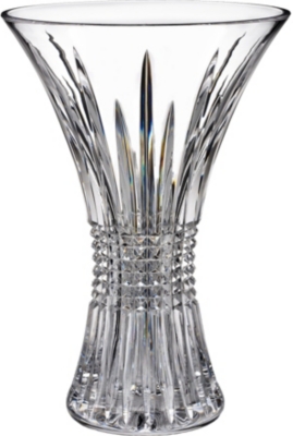 WATERFORD: Lismore Diamond vase 35.5cm