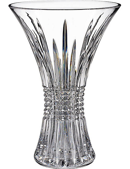 WATERFORD: Lismore Diamond vase 35.5cm