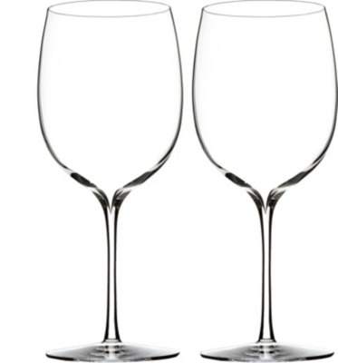 Waterford Set Of Two Elegance Bordeaux Wine Glasses