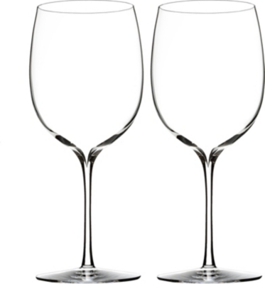 Waterford Elegance Set Of 2 Fine Crystal Pinot Noir Glasses
