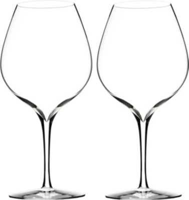 WATERFORD: Elegance Merlot wine glasses set of two