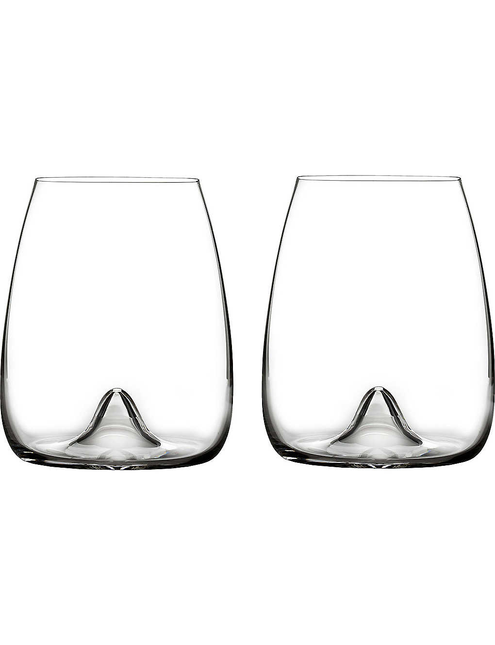 Shop Waterford Elegance Stemless Wine Glasses Set Of Two