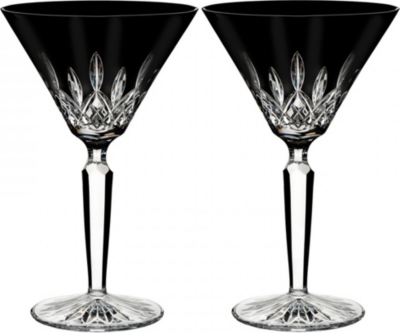 Waterford Lismore Black martini glasses (set...