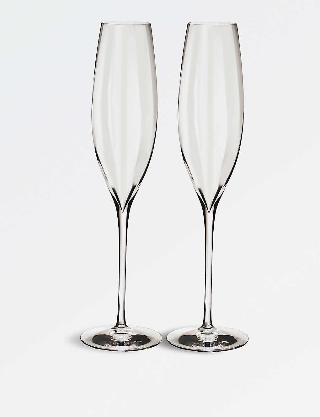 Shop Waterford Elegance Optic Crystal Champagne Flute Set Of Two