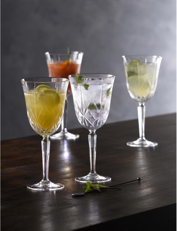 Marquis Maxwell crystal goblets set of four