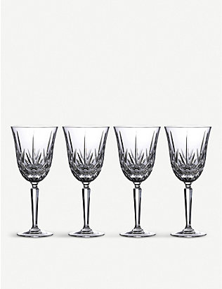 WATERFORD: Marquis Maxwell crystal goblets set of four