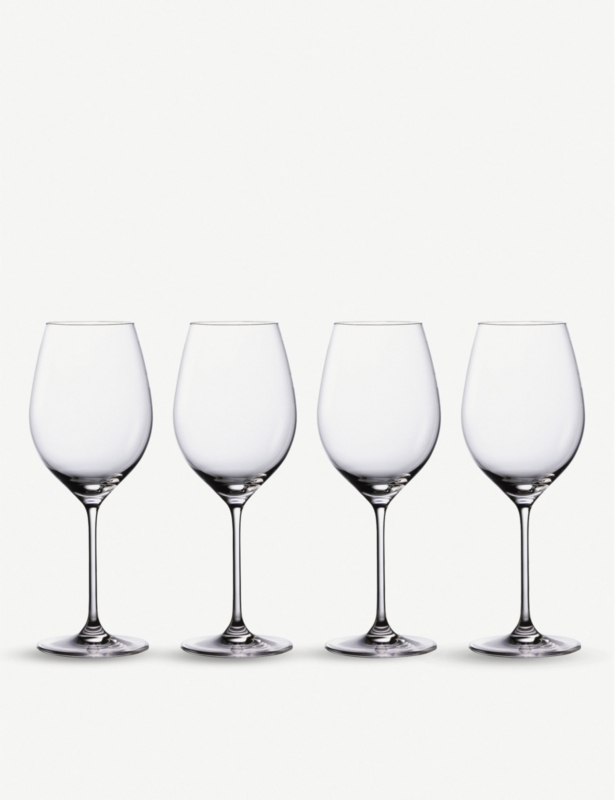 Marquis Moments crystal glass red wine glasses set of four