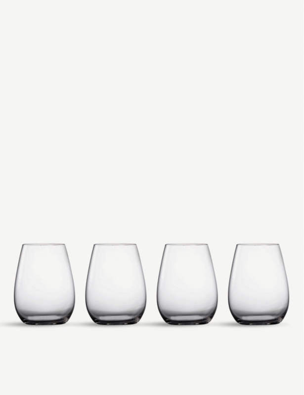 Marquis Moments stemless wine glasses set of four