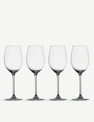 MARQUIS: Marquis Moments crystal glass white wine glasses set of four