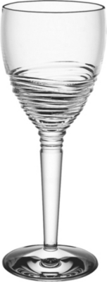 JASPER CONRAN WATERFORD Strata set of two crystal wine glasses