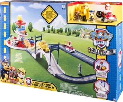 paw patrol lookout tower and train