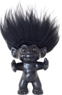 black troll doll