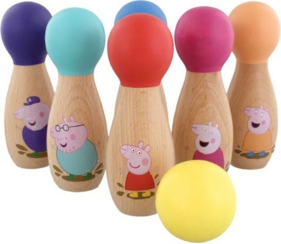 PEPPA PIG - Wooden skittles set 