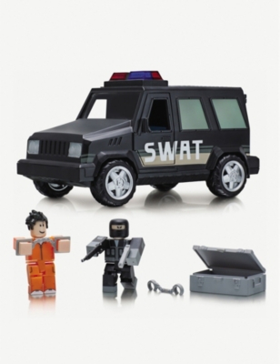 Roblox Roblox Jailbreak Swat Unit Playset Selfridges Com - how to break out of handcuffs roblox jailbreak