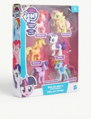  My Little Pony Toys Meet The Mane 6 Ponies Collection (  Exclusive) Doll Playset