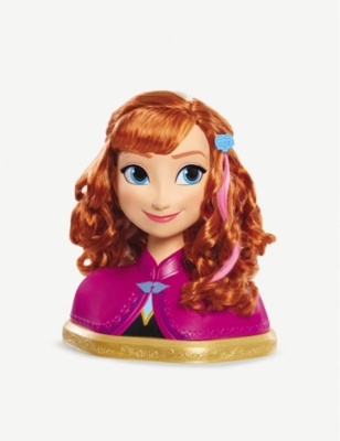 frozen hair styling doll head