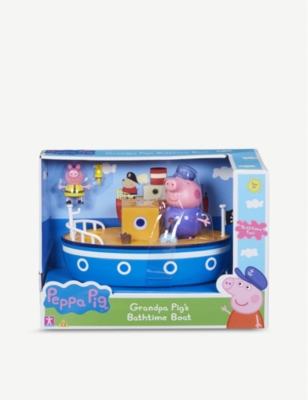 peppa pig grandpa's boat bath toy