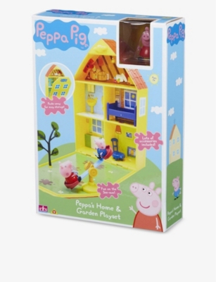 peppa house and garden playset