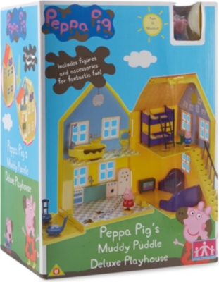 peppa pig deluxe wooden playhouse