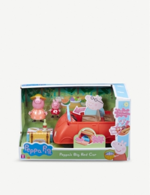 peppa pig big red car