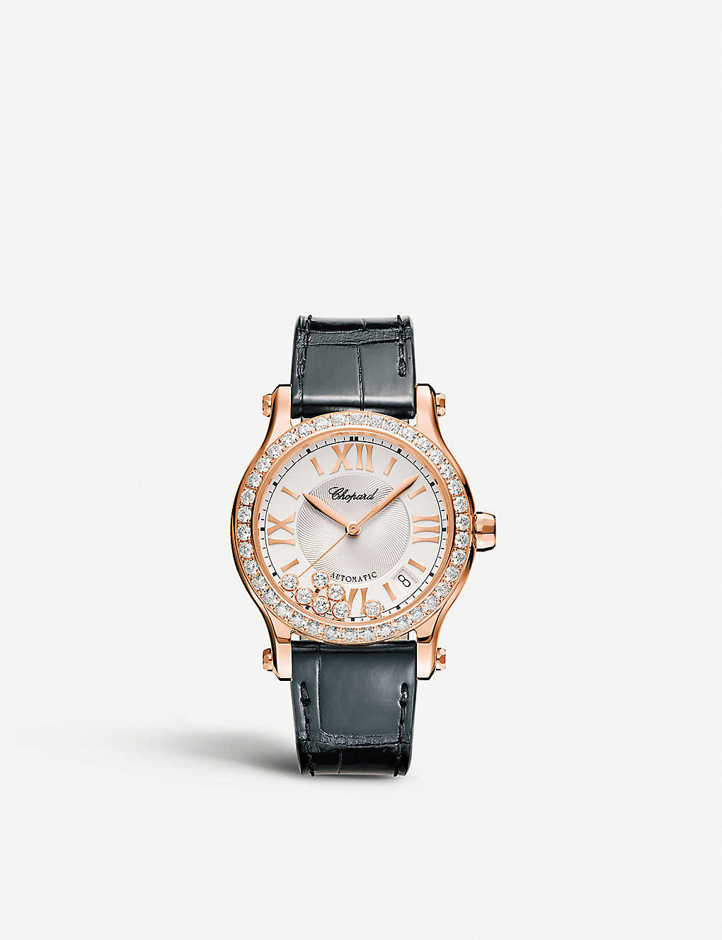 Chopard 274808-5003 Happy Sport 18ct Rose-gold And Diamond Watch In Rose Gold
