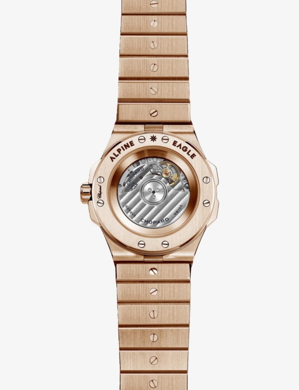 Alpine Eagle 18ct rose-gold and diamond small watch