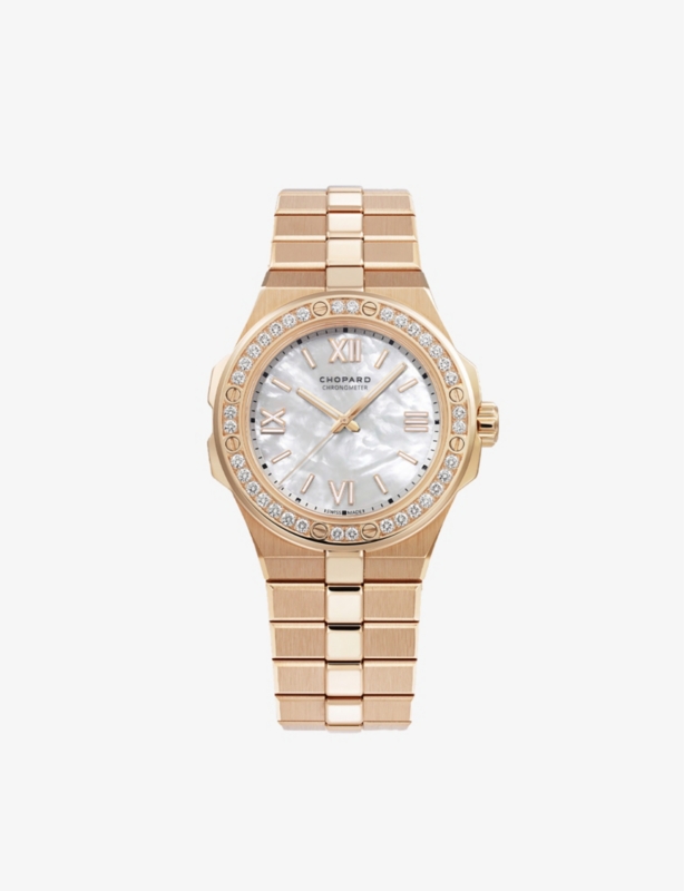Alpine Eagle 18ct rose-gold and diamond small watch