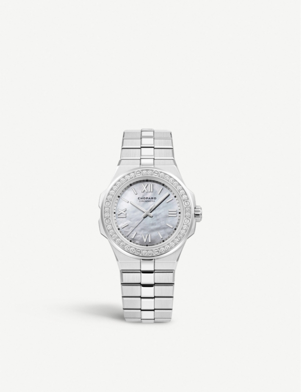Alpine Eagle diamond and steel small watch