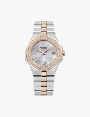 CHOPARD Alpine Eagle 18ct rose gold diamond and steel small