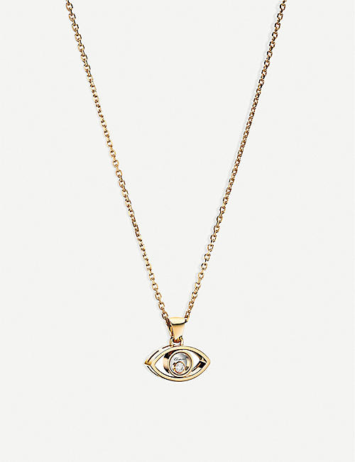 CHOPARD: Happy Diamonds Icons 18ct rose-gold and diamond pendant