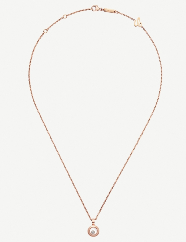 Happy Diamonds Icons 18ct rose-gold and diamond pendant