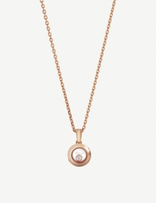 Chopard Happy Diamonds Icons 18ct Rose-gold And Diamond Pendant