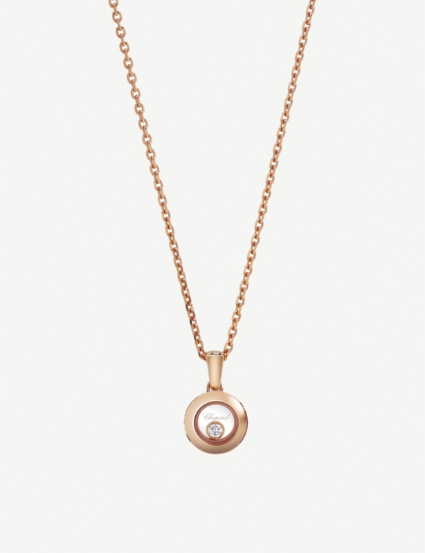 Happy Diamonds Icons 18ct rose-gold and diamond pendant