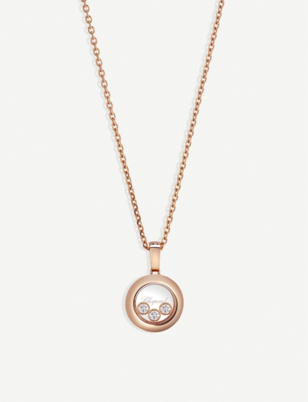 Happy Diamonds Icons 18ct rose-gold and diamond pendant
