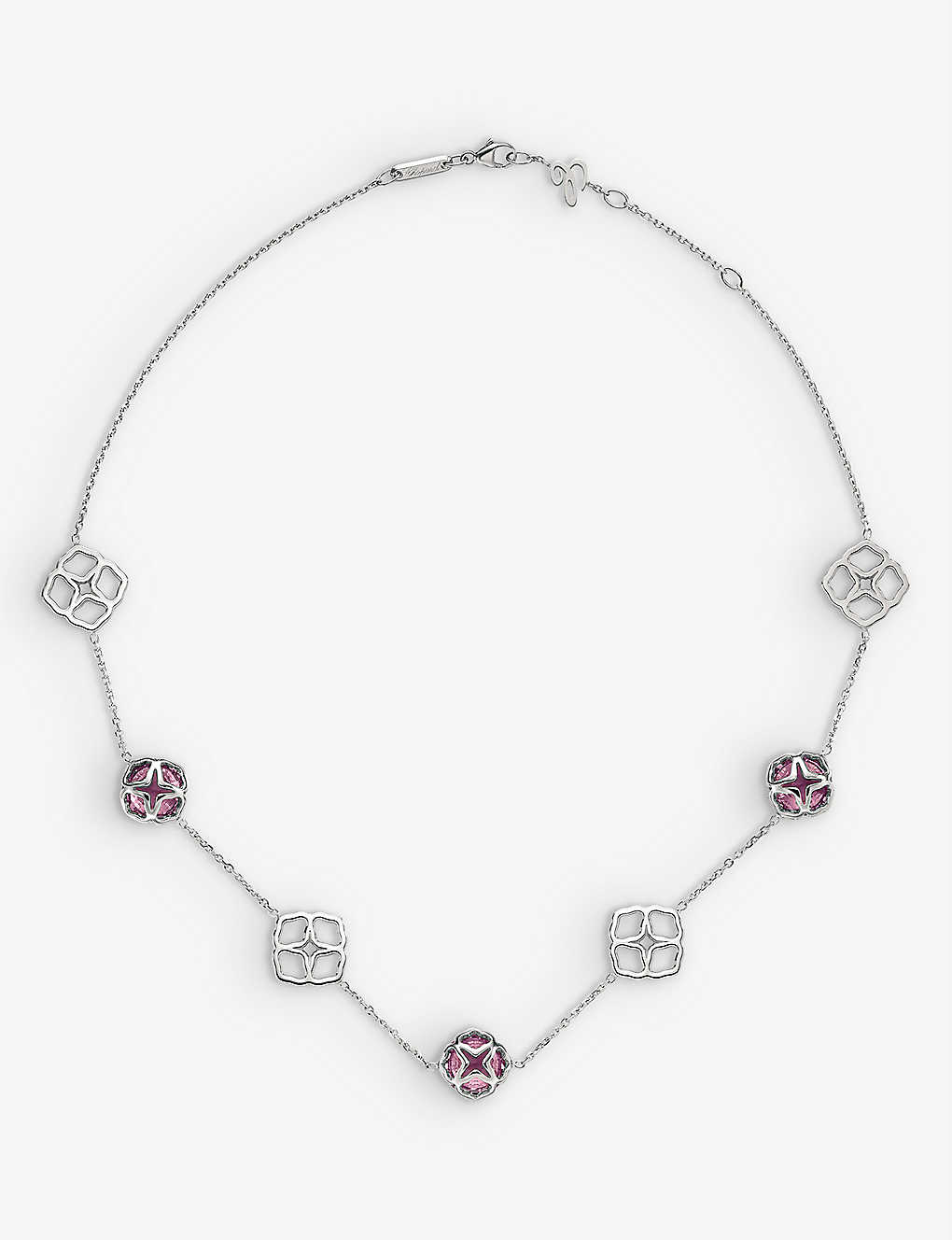Shop Chopard Womens Amethyst (rose Gold) Imperiale 18ct White-gold And Amethyst Necklace