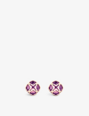 CHOPARD: IMPERIALE 18ct rose-gold and amethyst earrings