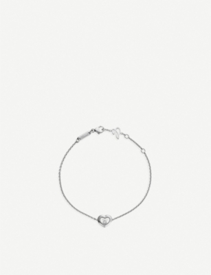 CHOPARD: Happy Diamonds Icons 18ct white-gold and diamond bracelet