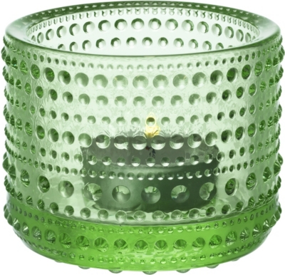 SKANDIUM   Iittala kastehelmi tealight votive 6.4cm apple green