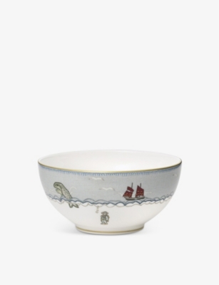 WEDGWOOD: Sailor's Farewell china salad bowl 14.9cm