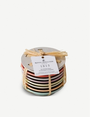 ROYAL DOULTON: 1815 tapas dip trays set of 8