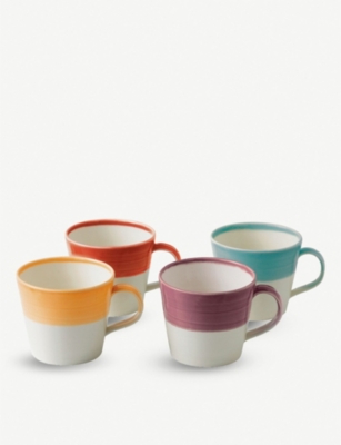 ROYAL DOULTON: 1815 porcelain mugs set of four