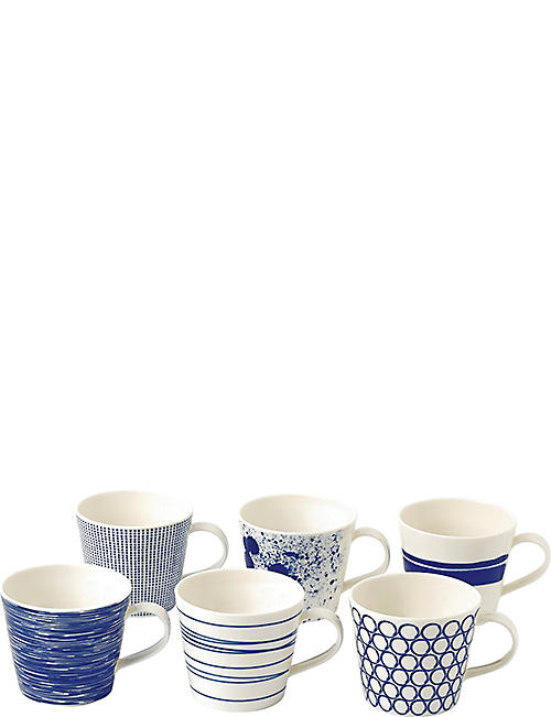 ROYAL DOULTON: Pacific mugs set of six