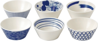 ROYAL DOULTON: Pacific bowls set of six 11cm