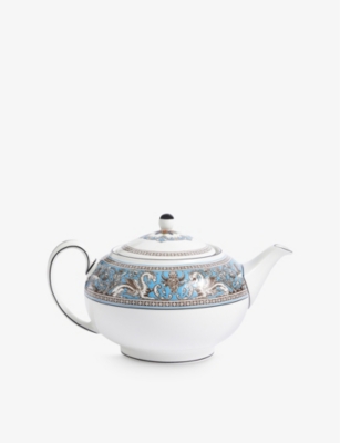 Wedgwood Florentine Turquoise Bone-china Teapot 800ml