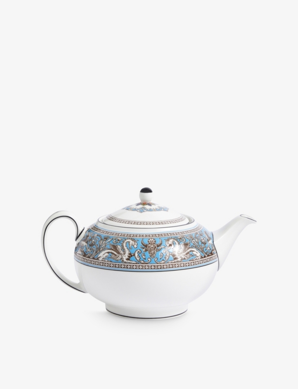 Florentine Turquoise bone-china teapot 800ml